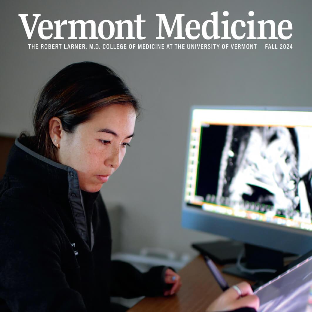Cover of magazine with young person using imaging and high tech drawing tool