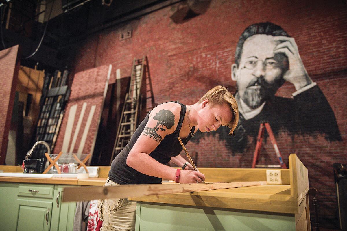 Artist at work