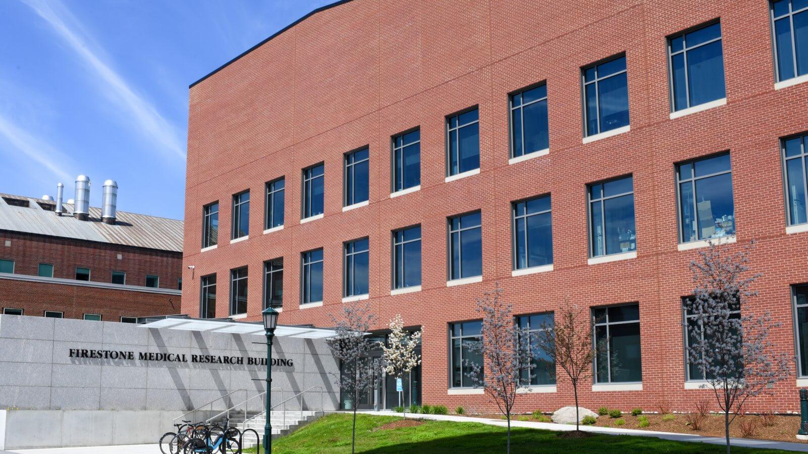 outside brick facade of Firestone Medical Research Building