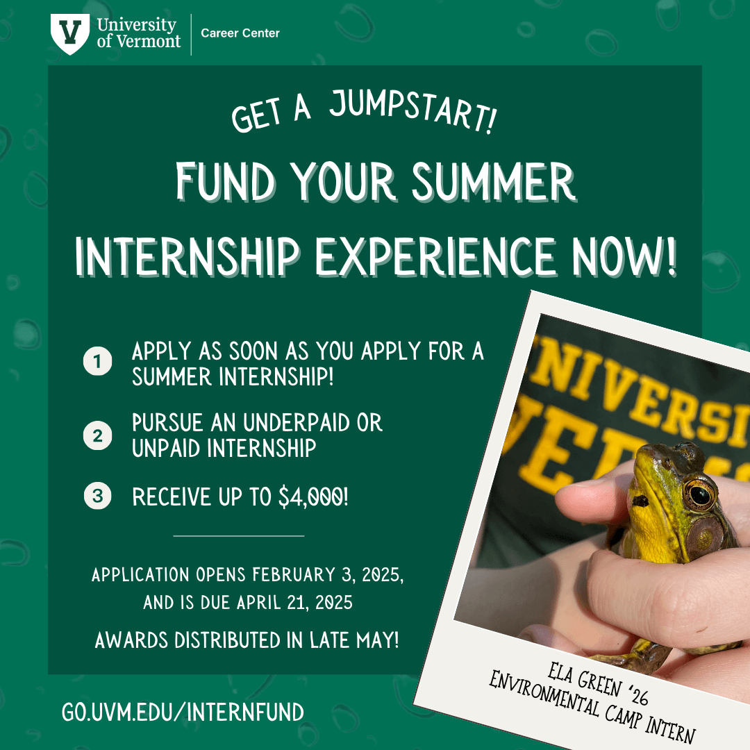 Summer Internship Scholarship Graphic Receive up to $4,000