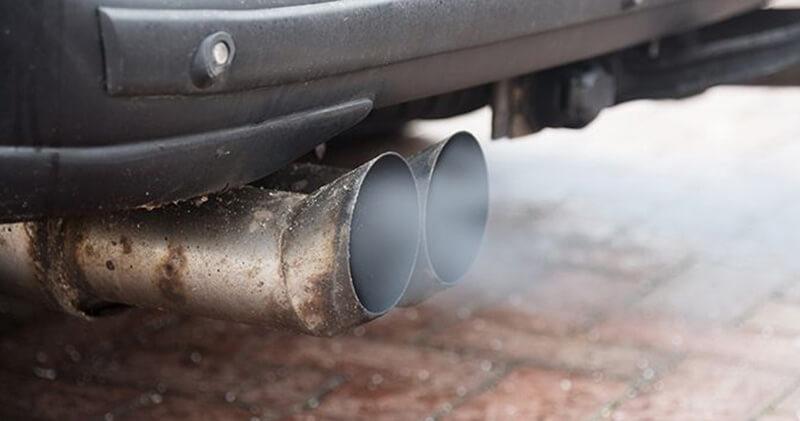 View of exhaust pipe