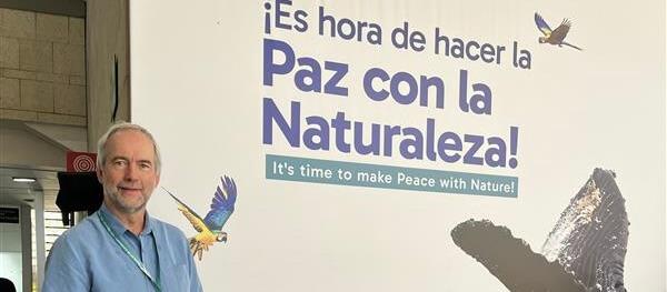 Walt Poleman at the COP16 Conference in Cali, Colombia.