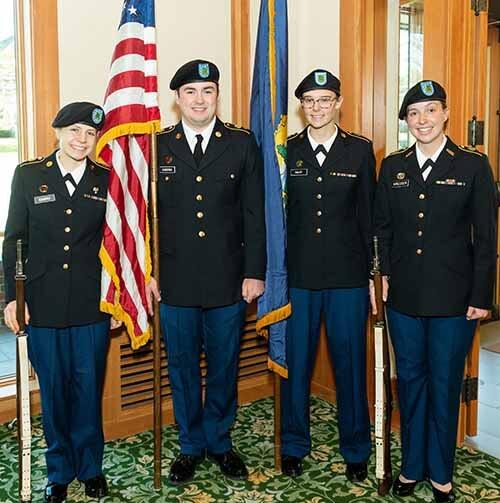 ROTC Cadets in uniform