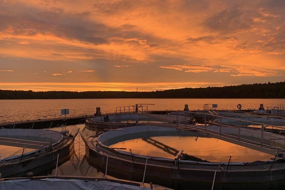 The LakeLab at sunset