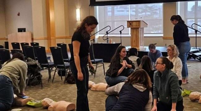 CatECare members teach CPR 