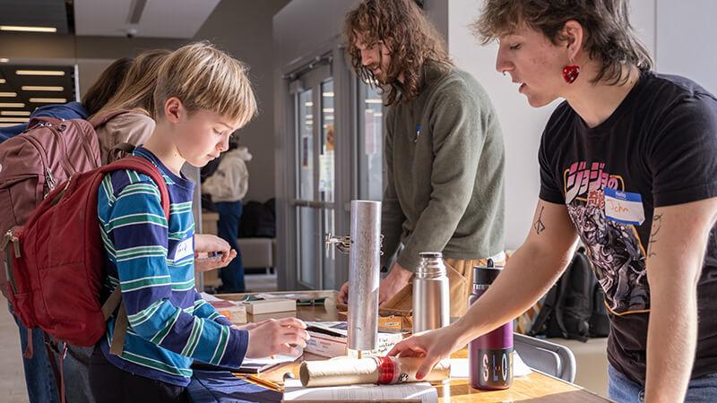 UVM engineering students introduce K-12 students to their clubs