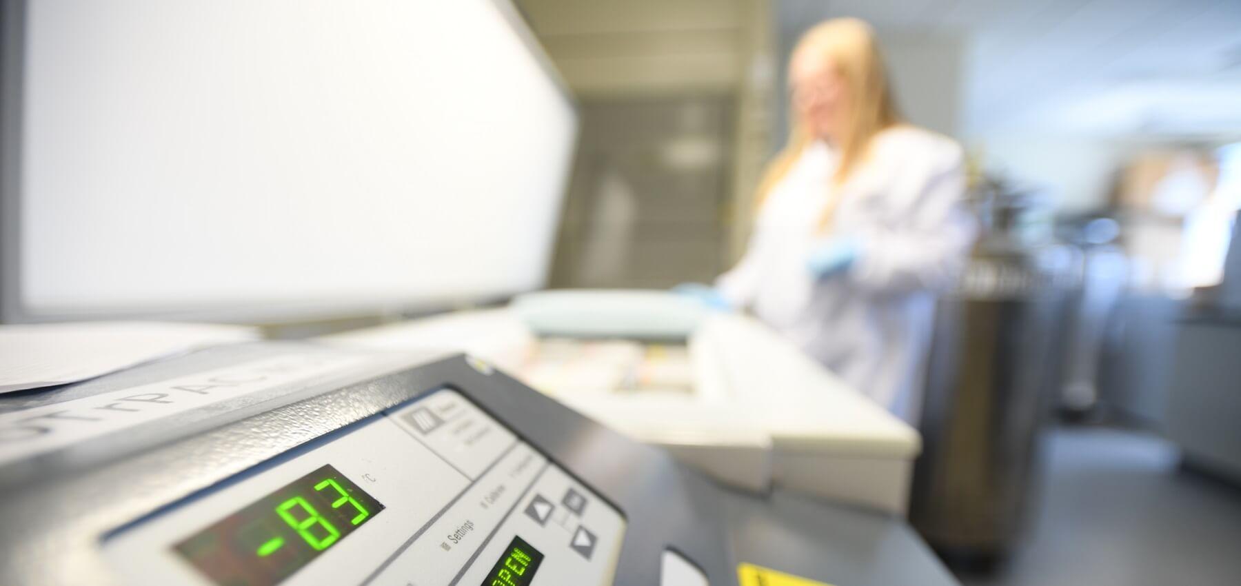 person working in a lab