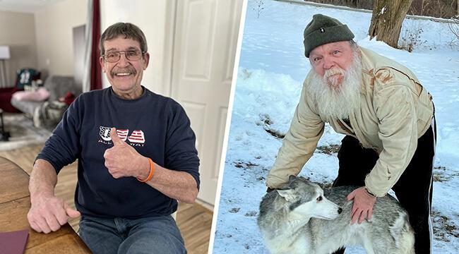 collage of 2 Vermont men