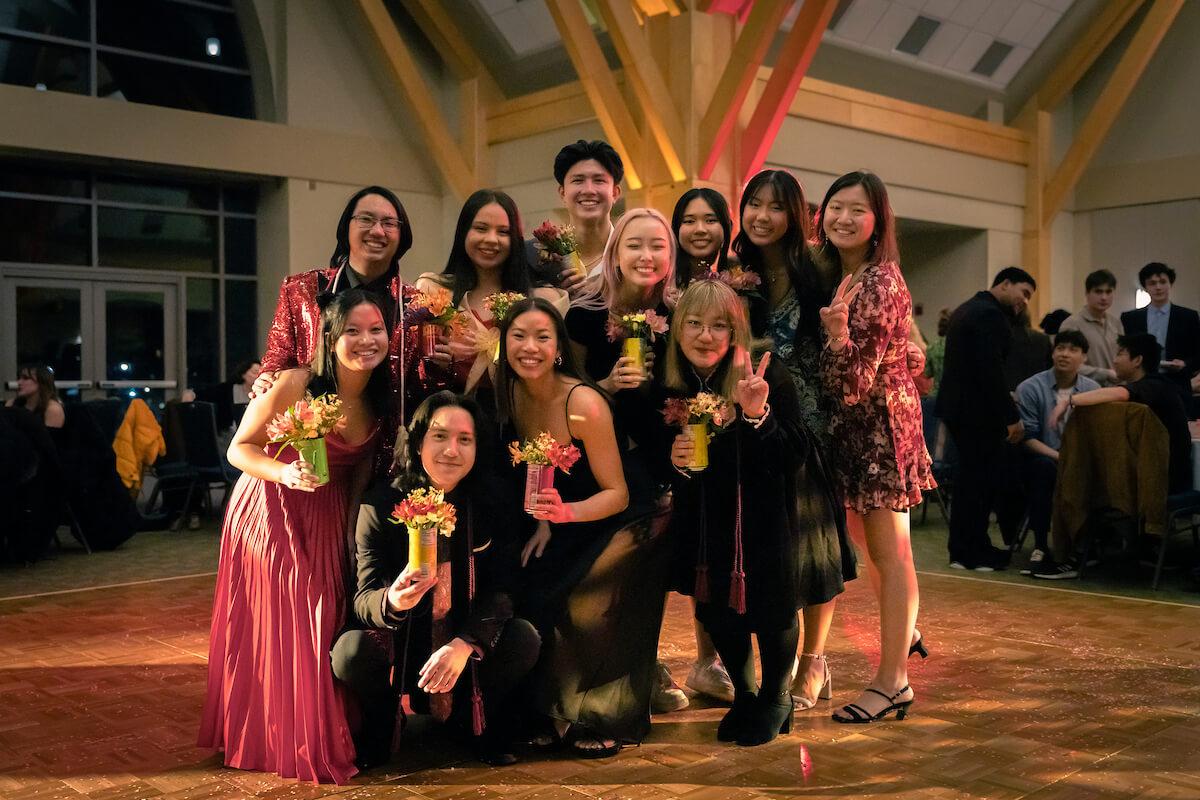 Group of students celebrating Lunar New Year