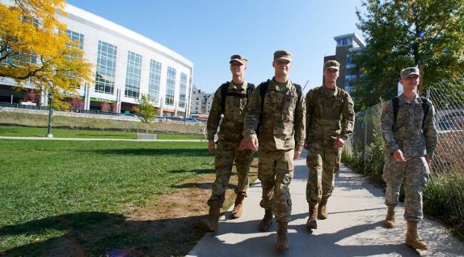 Students walking to class.