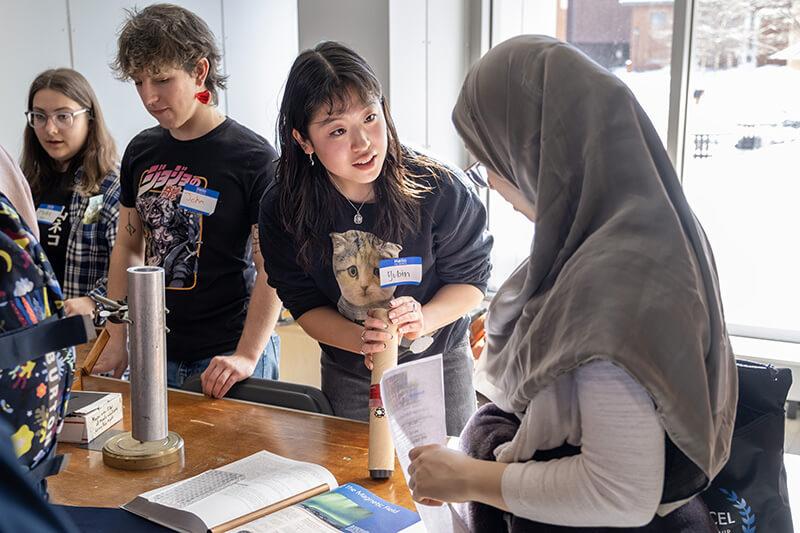 Students tour exhibitor tables during the 2025 Discover Engineering Day