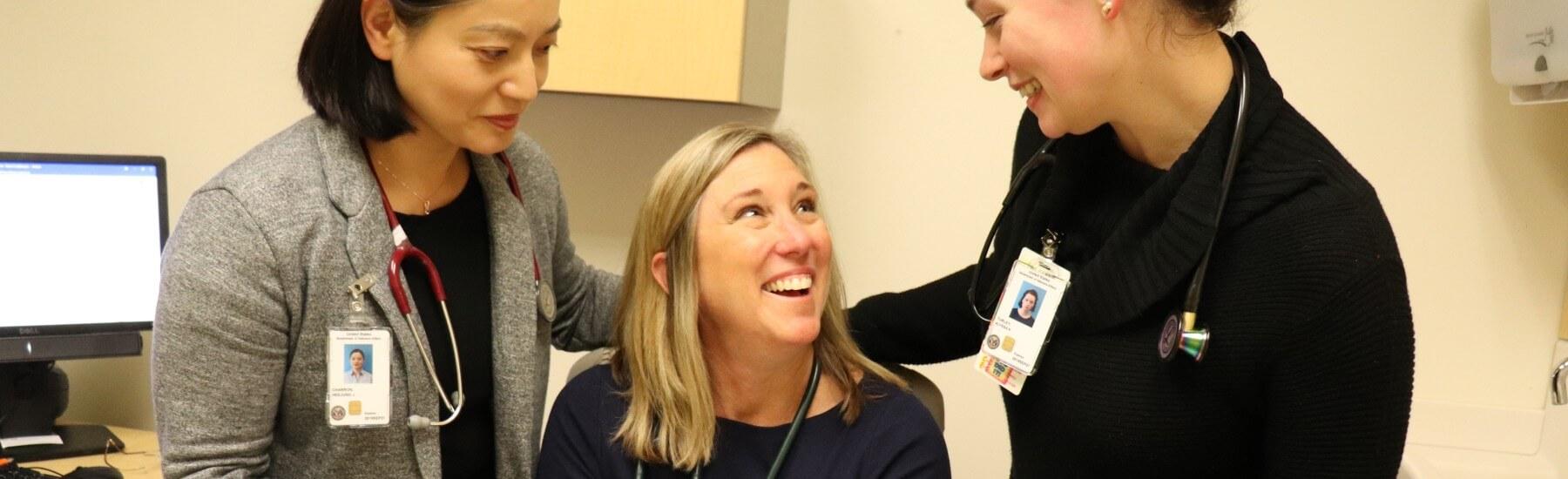 Nursing students at the VA