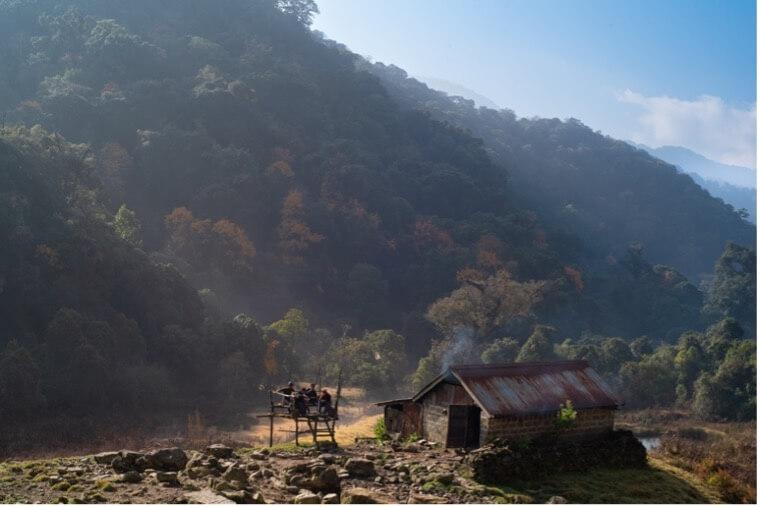 A house in the mountains