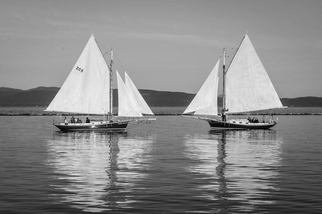 Whistling Man ships in black and white