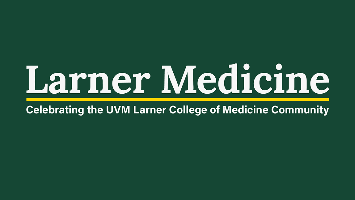 Larner Medicine newsletter logo, celebrating the Larner Community