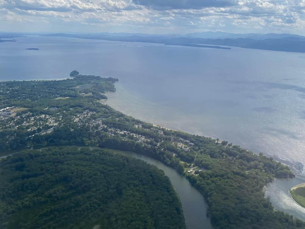 Winooski River delta and Lake Champlain