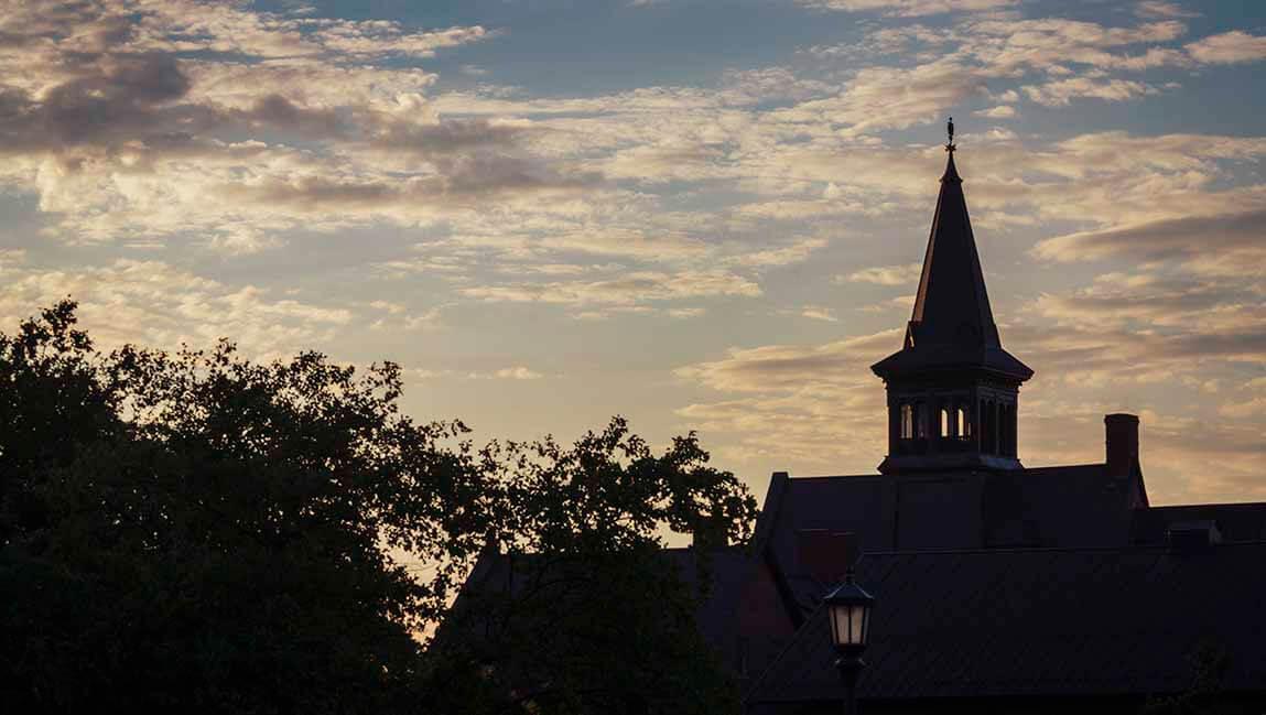 campus sunset