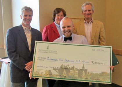Senior Zach Palladino takes first prize in UVM's Entrepreneurship Competition for his business plan: Suspended Time Skydiving LLC.