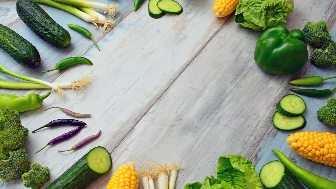 assorted vegetables on brown wooden table