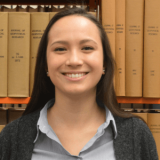 Smiling student.